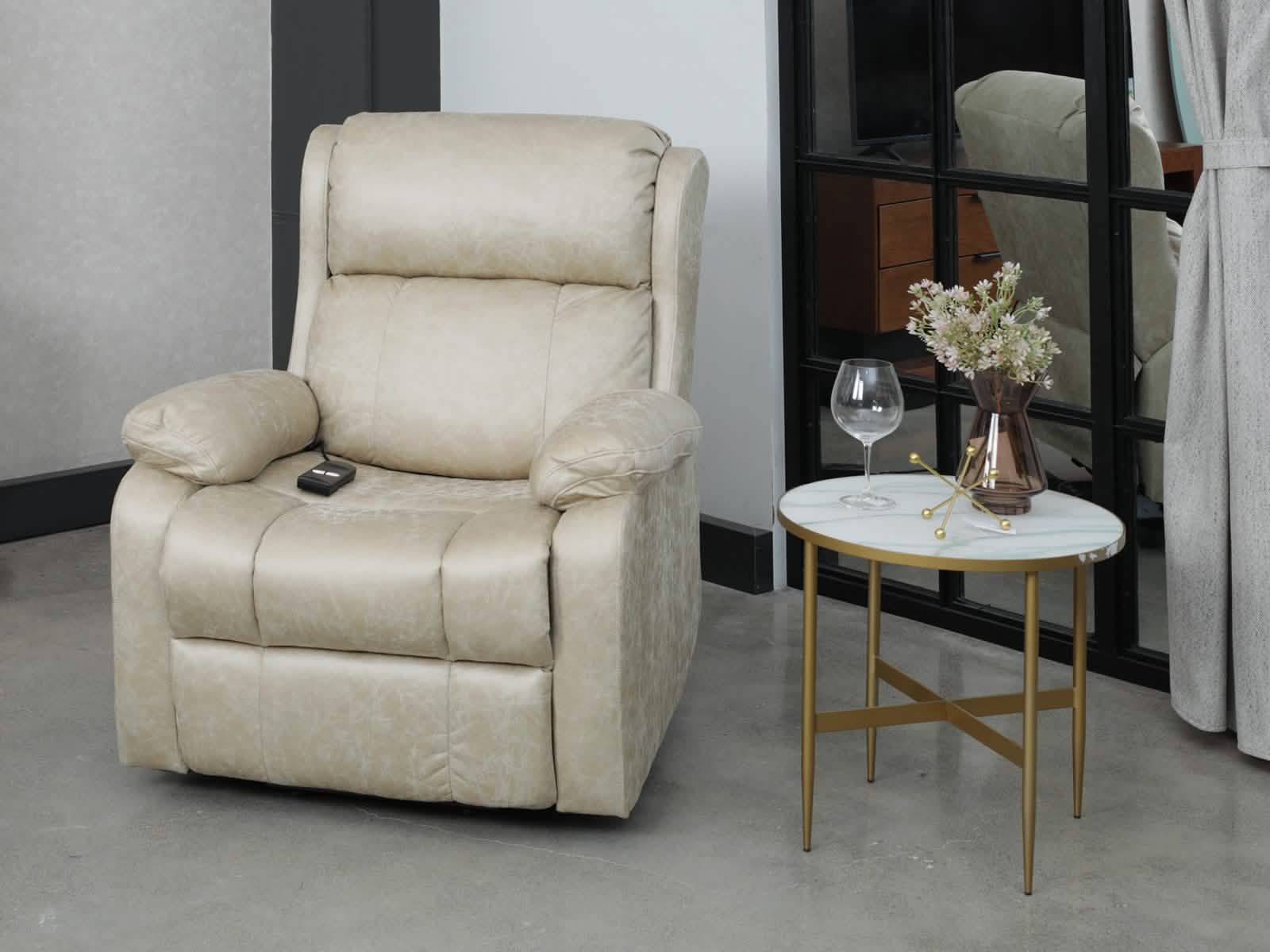 Recliner Chiscris Power Lift #Color_Khaki "3343"