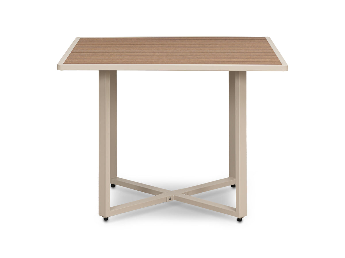 Mesa Comedor Outdoor Alin Cuadrada V2 + 4 Sillas