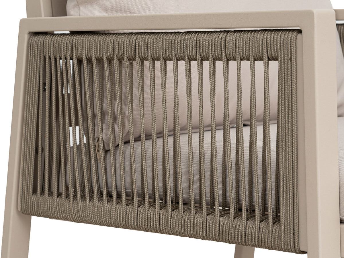 Mesa Comedor Outdoor Alin Cuadrada V2 + 4 Sillas