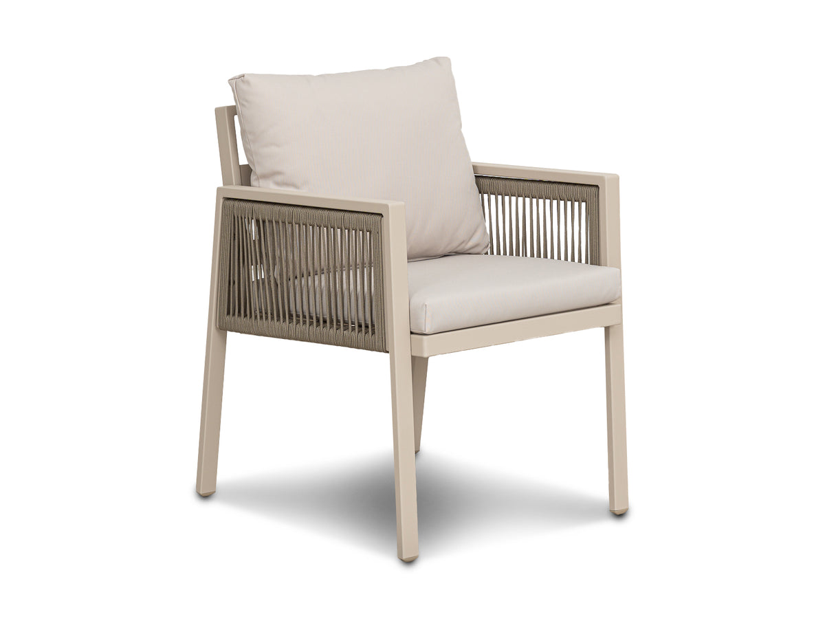 Mesa Comedor Outdoor Alin Cuadrada V2 + 4 Sillas