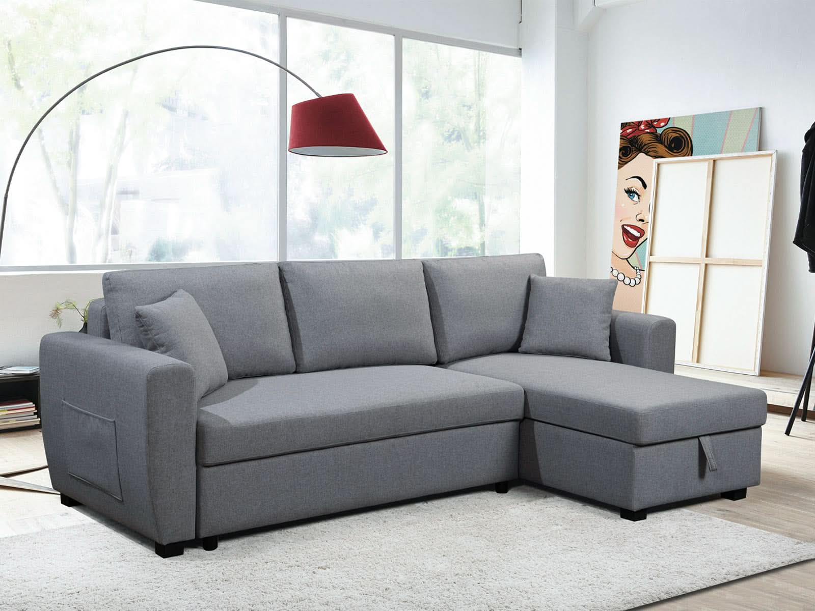 Sala Sofa Cama Maya #Color_LightGrey"2215"