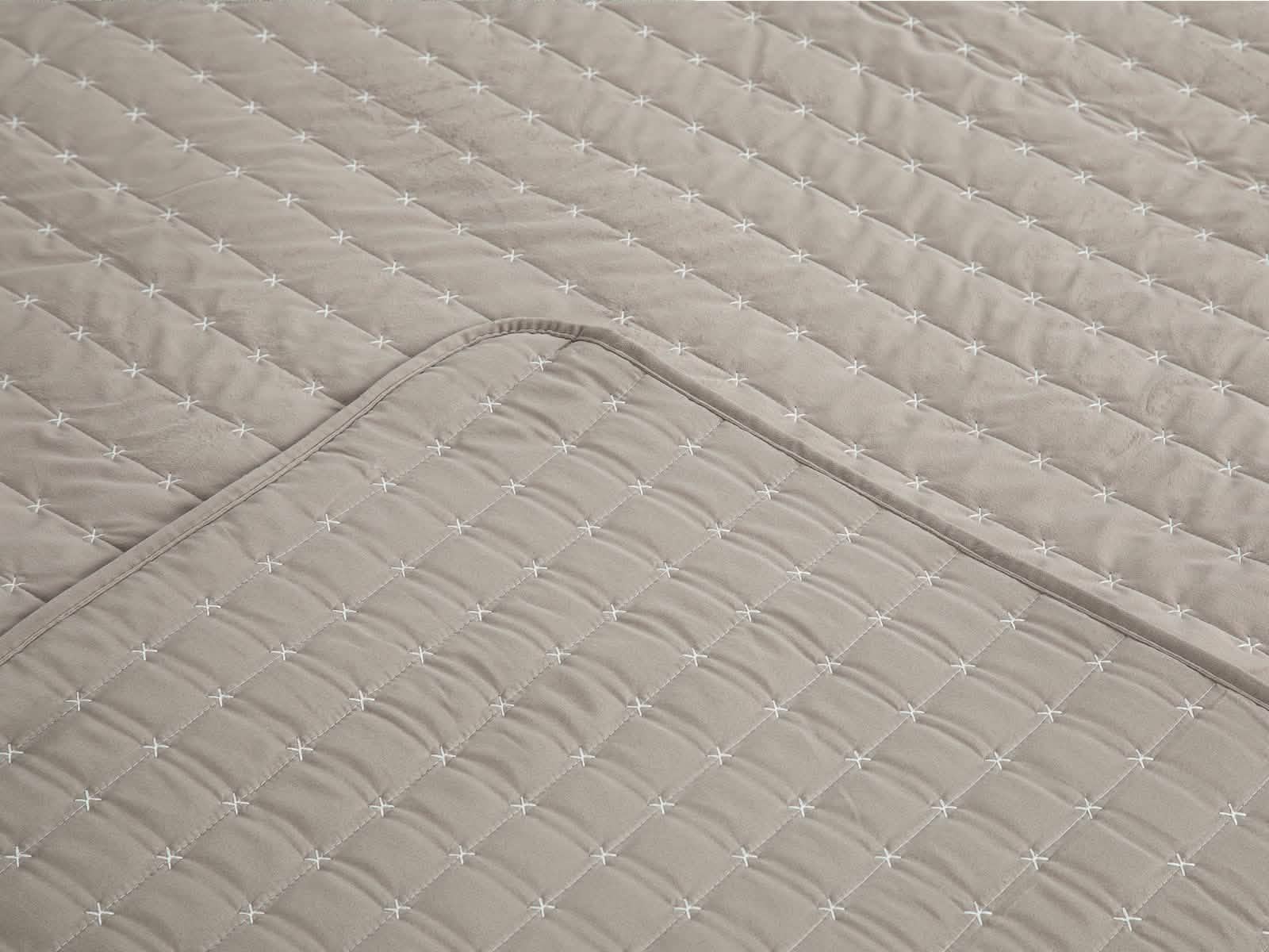 Cubrecama Velvet Cruz Harrison #Color_Tan