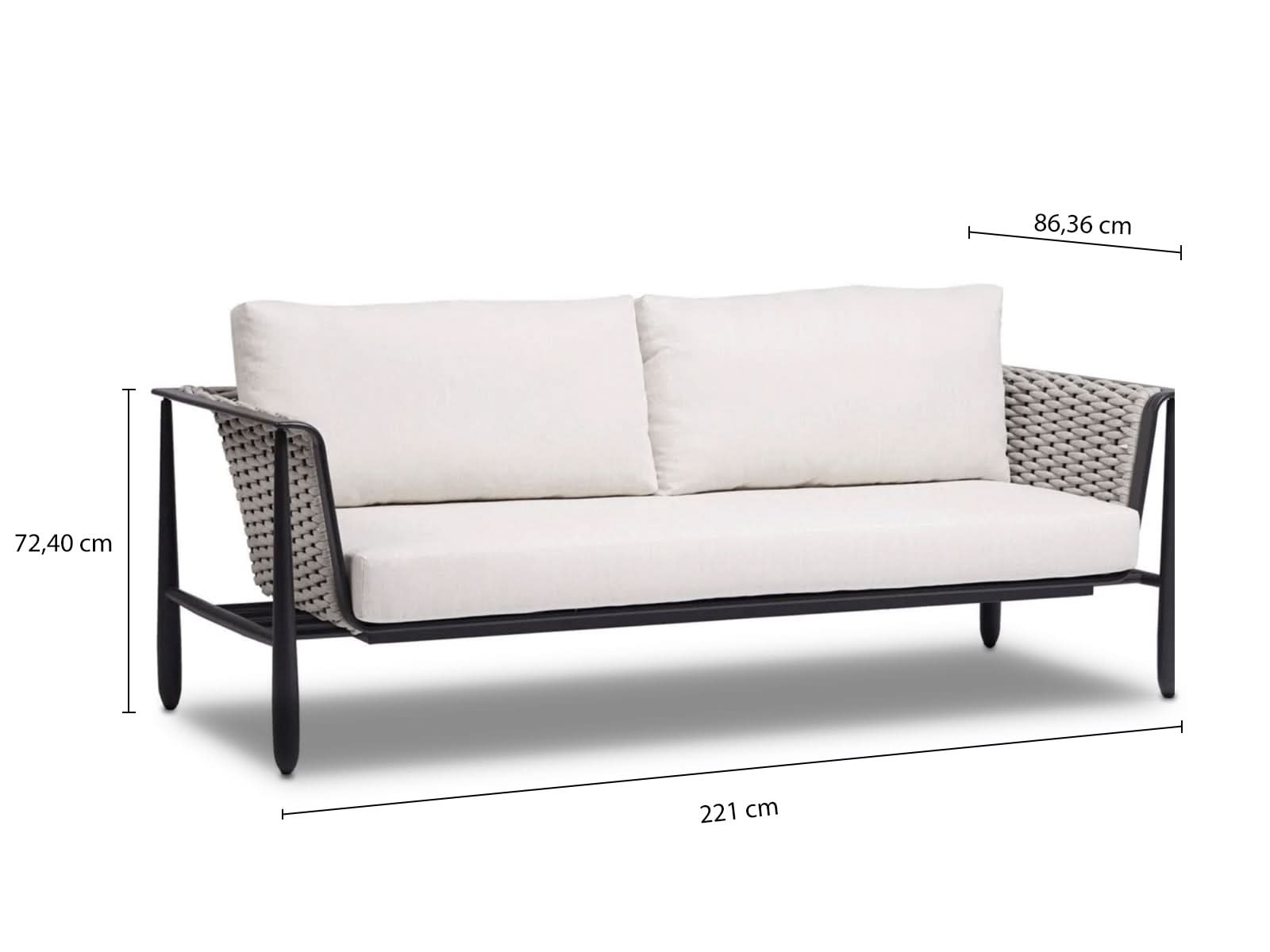 Sofa Triple Outdoor Diva