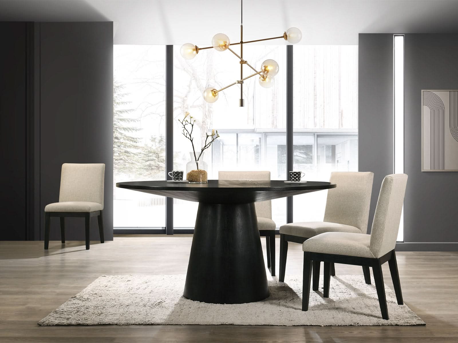 Mesa Comedor Jasper Ebony Black