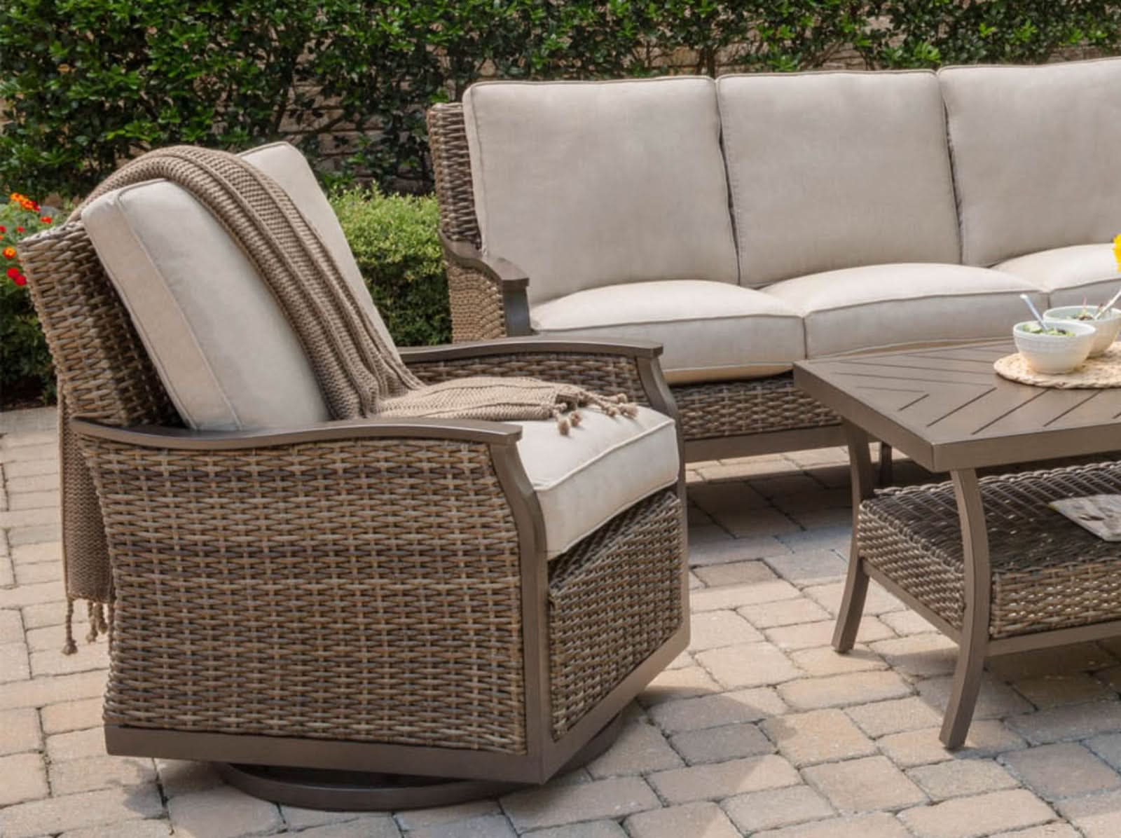Sillon Trenton Outdoor Giratorio Cafe