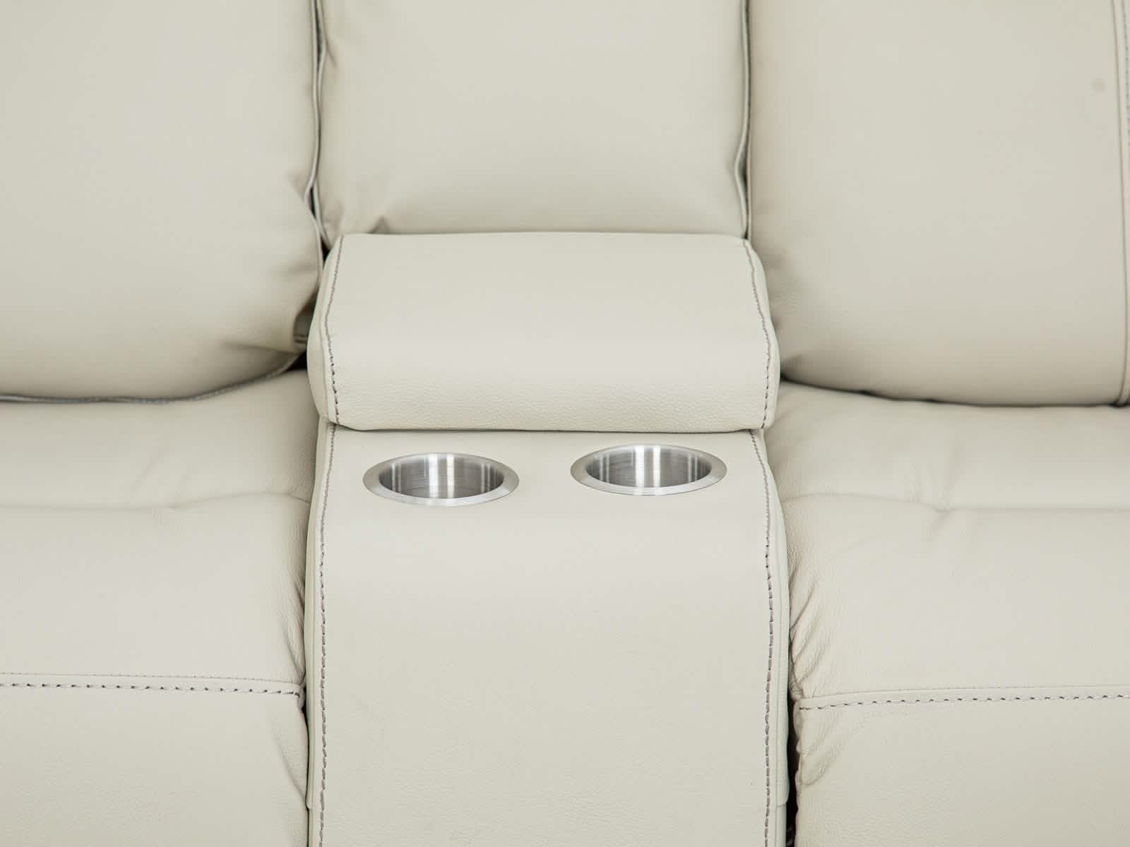 Loveseat Moon Recliner Power #Color_Ivory"3168"