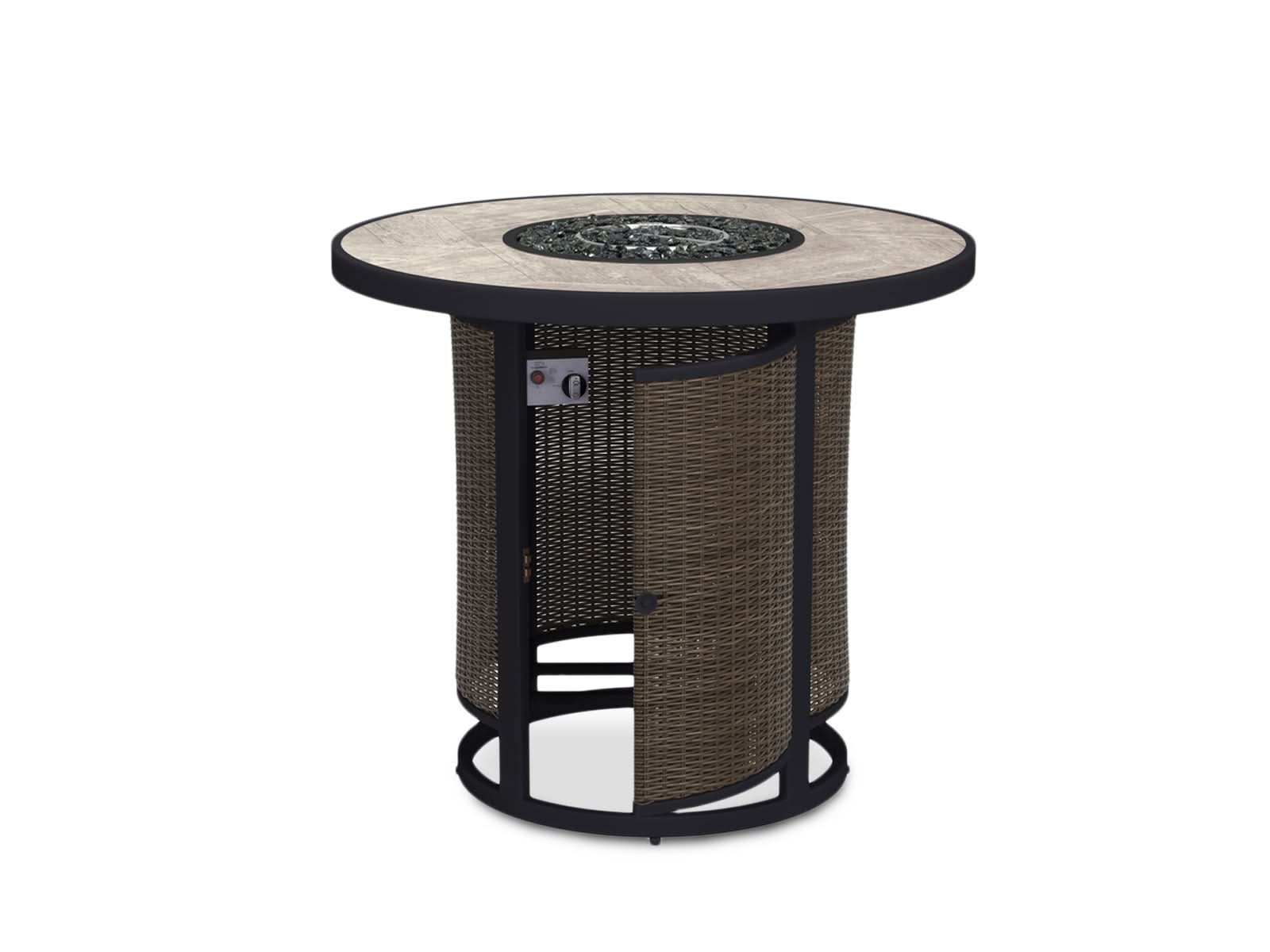 Bar Havana Outdoor Chocolate + 4 Taburetes