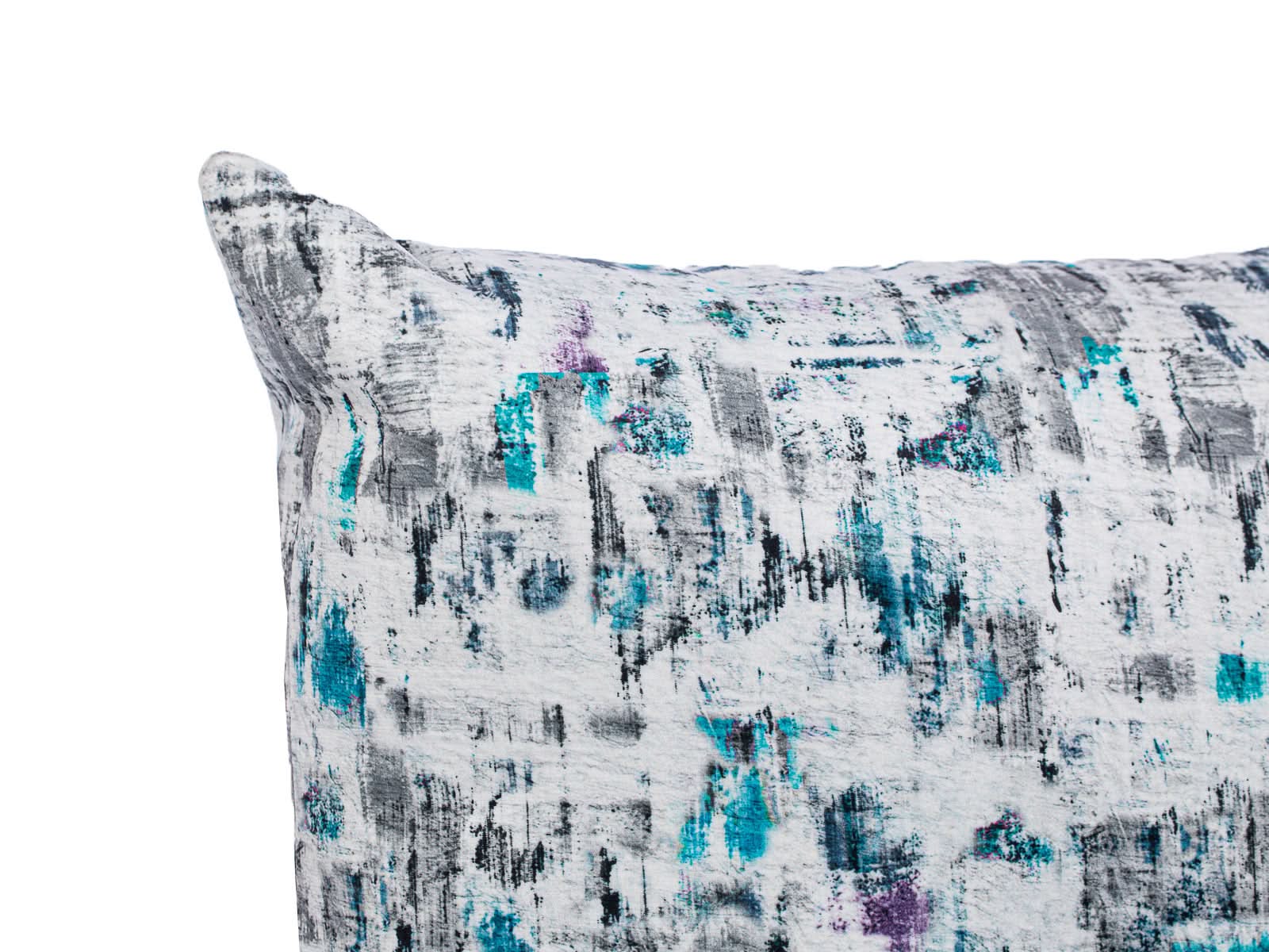 Cojin Poliester Revert Blanco Y Azul