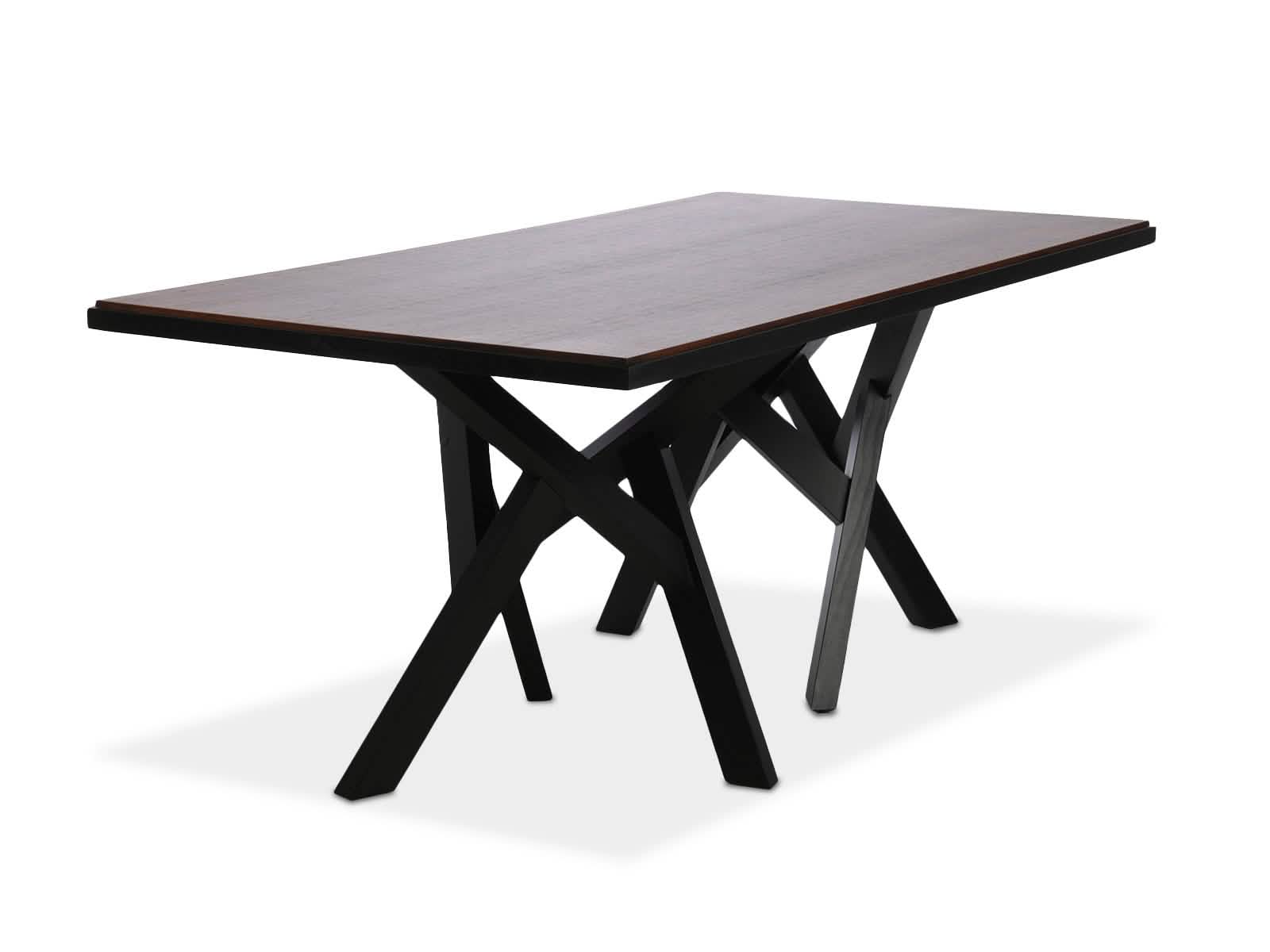 Mesa Comedor Calabria Honey Wash-Negro