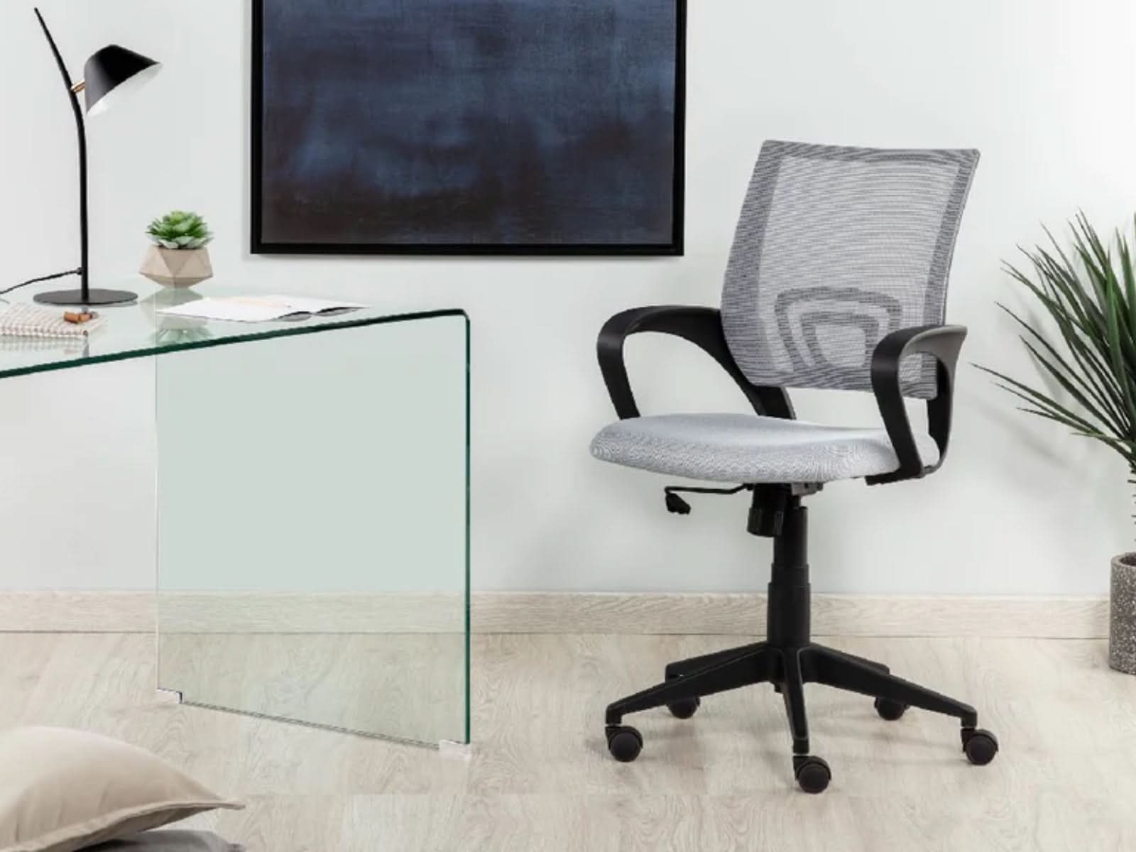 Silla Escritorio Ebor Tela Gray P60