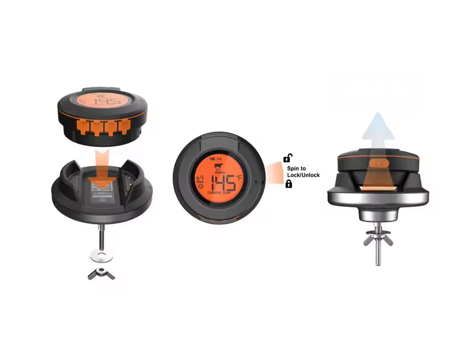 Termometro Smoke Pro Wireless Kamado Andino
