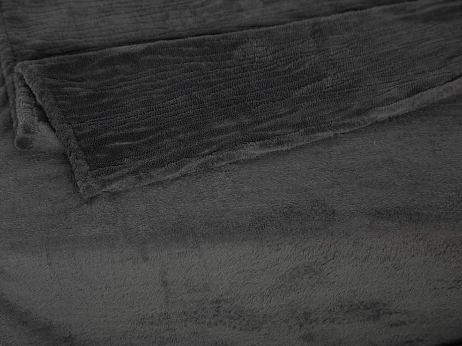 Cobija Glam Microfleece Queen #Color_Gray