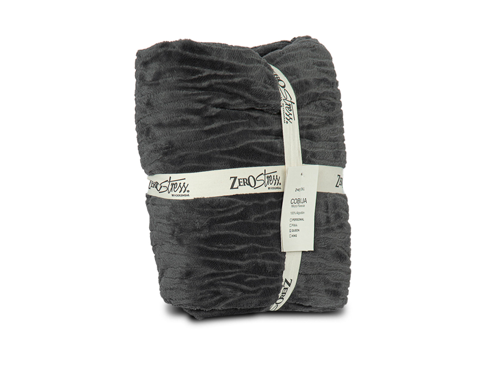 Cobija Glam Microfleece Queen #Color_Gray