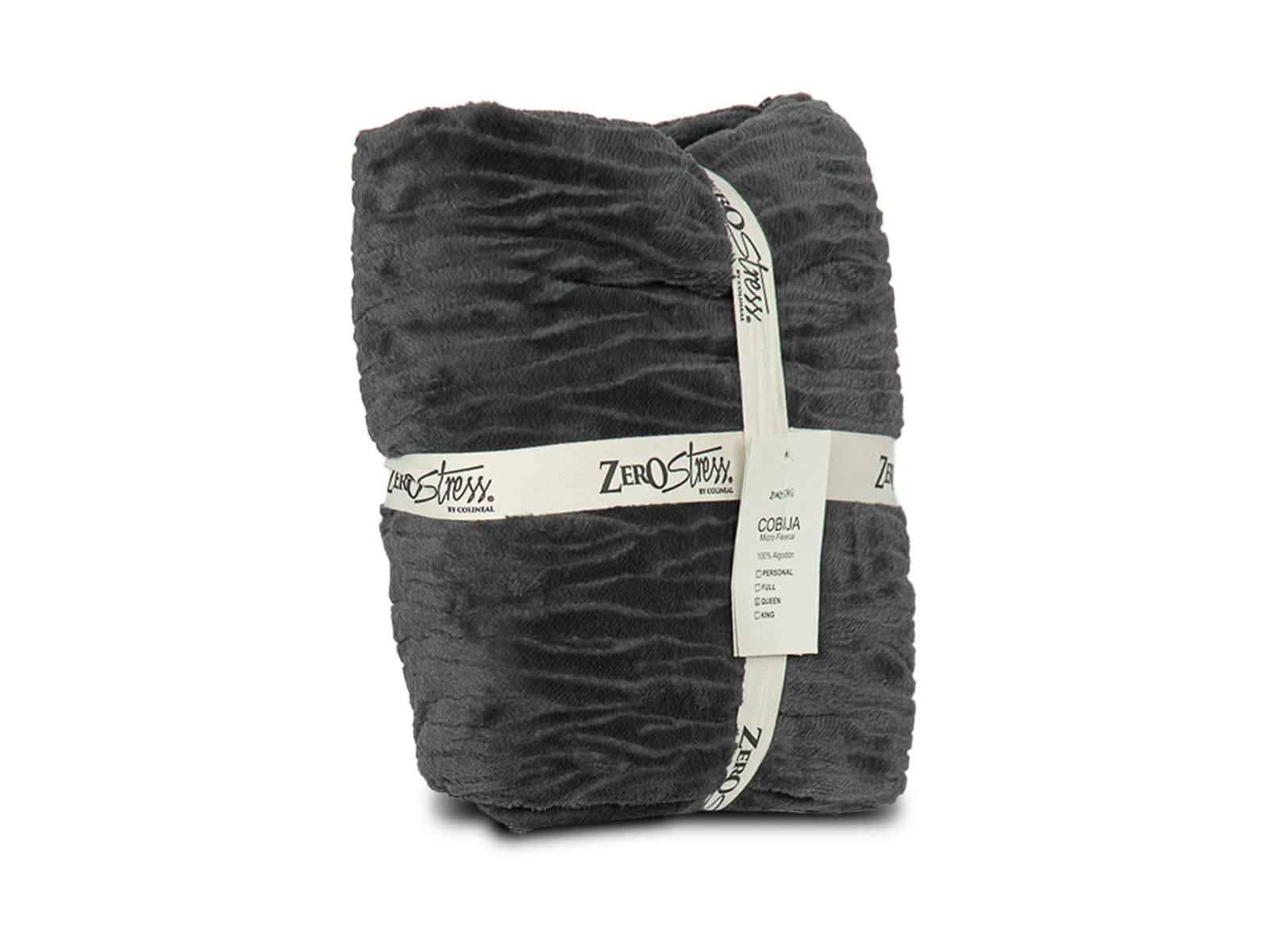 Cobija Glam Microfleece Queen #Color_Gray