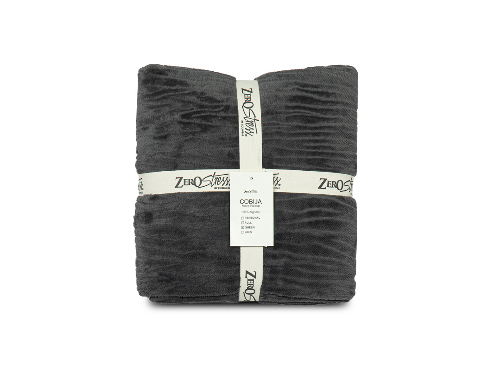 Cobija Glam Microfleece Queen #Color_Gray