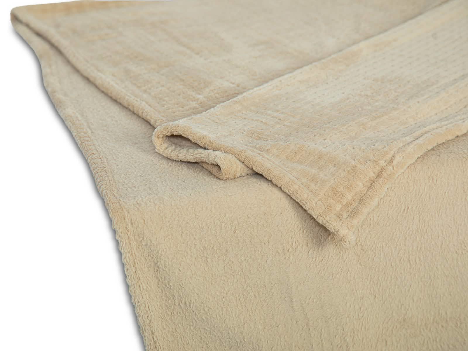 Cobija Glam Microfleece Full #Color_Beige