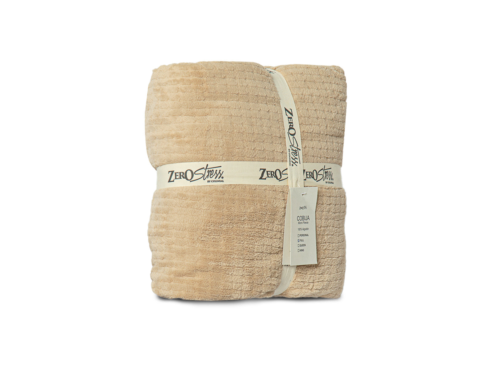 Cobija Glam Microfleece Full #Color_Beige