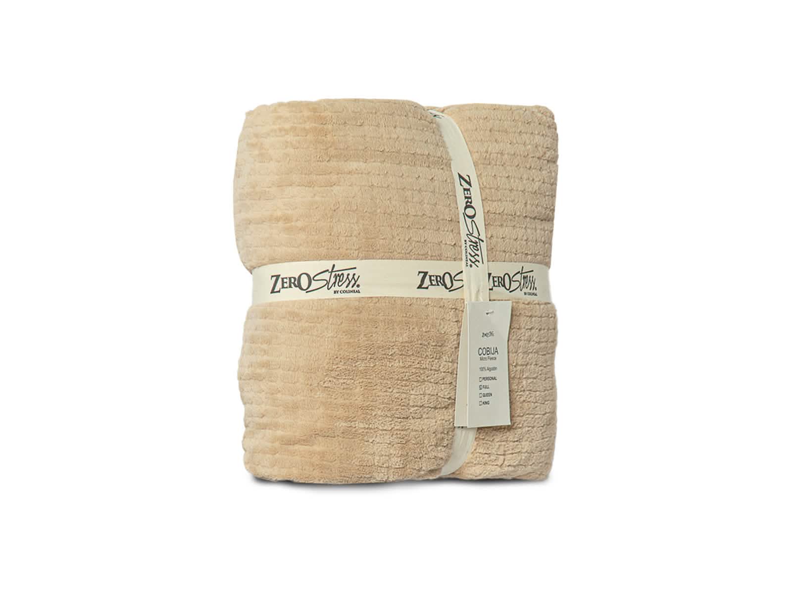 Cobija Glam Microfleece Full #Color_Beige