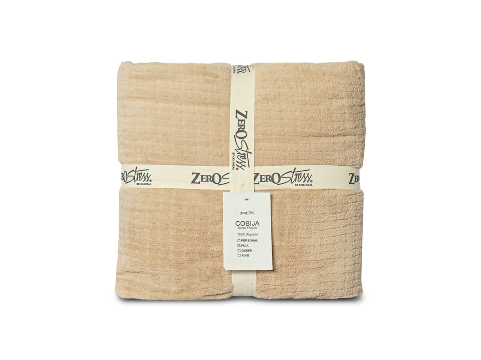 Cobija Glam Microfleece Full #Color_Beige