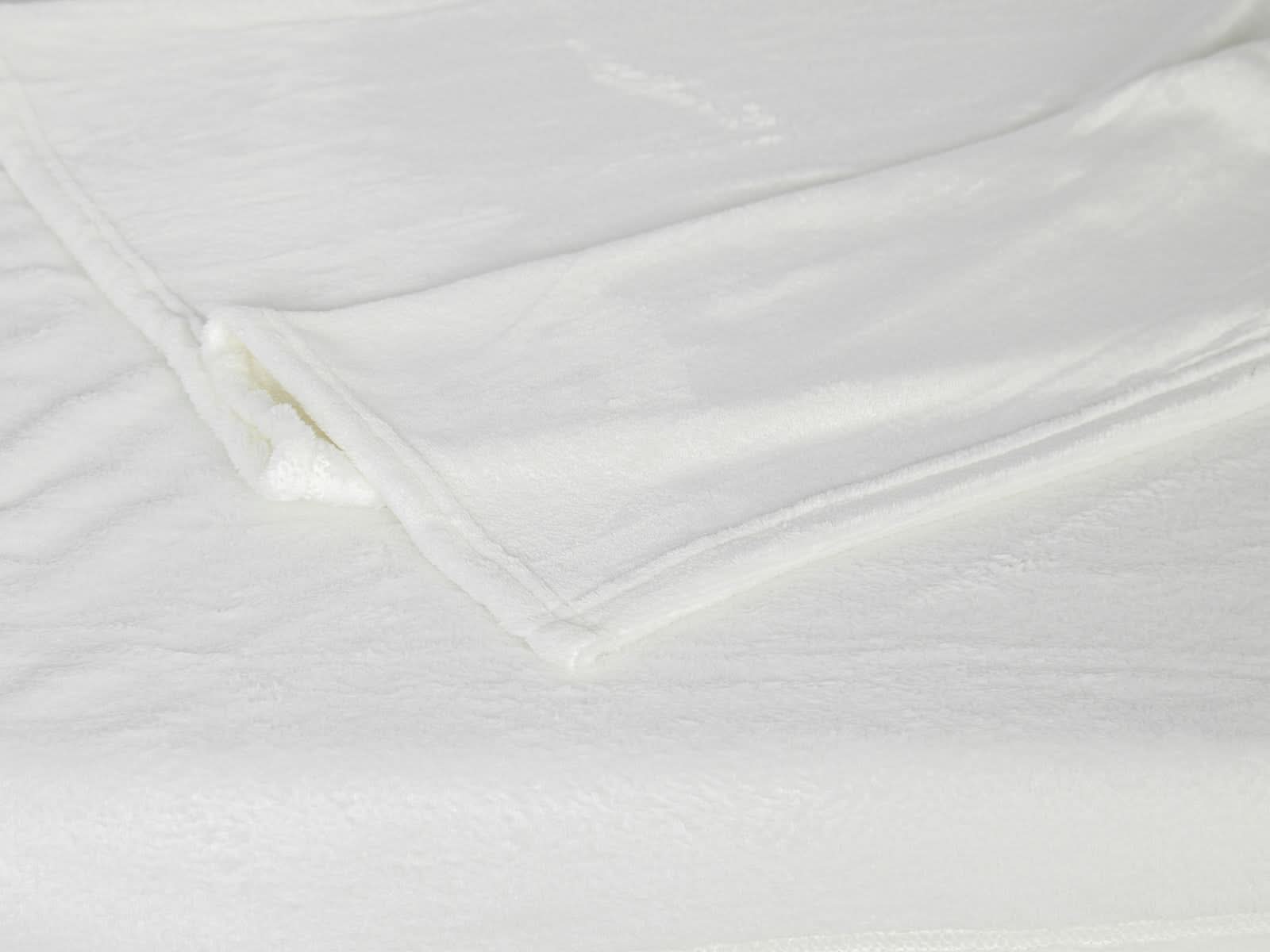 Cobija Microfleece Trenza #Color_Blanca