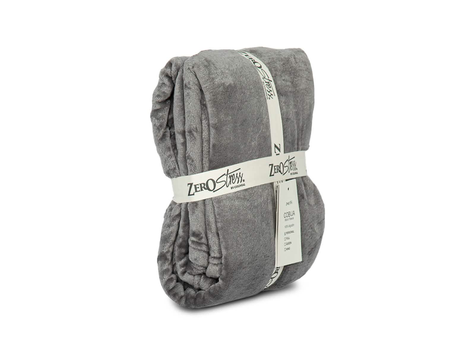 Cobija Microfleece Trenza #Color_Gris