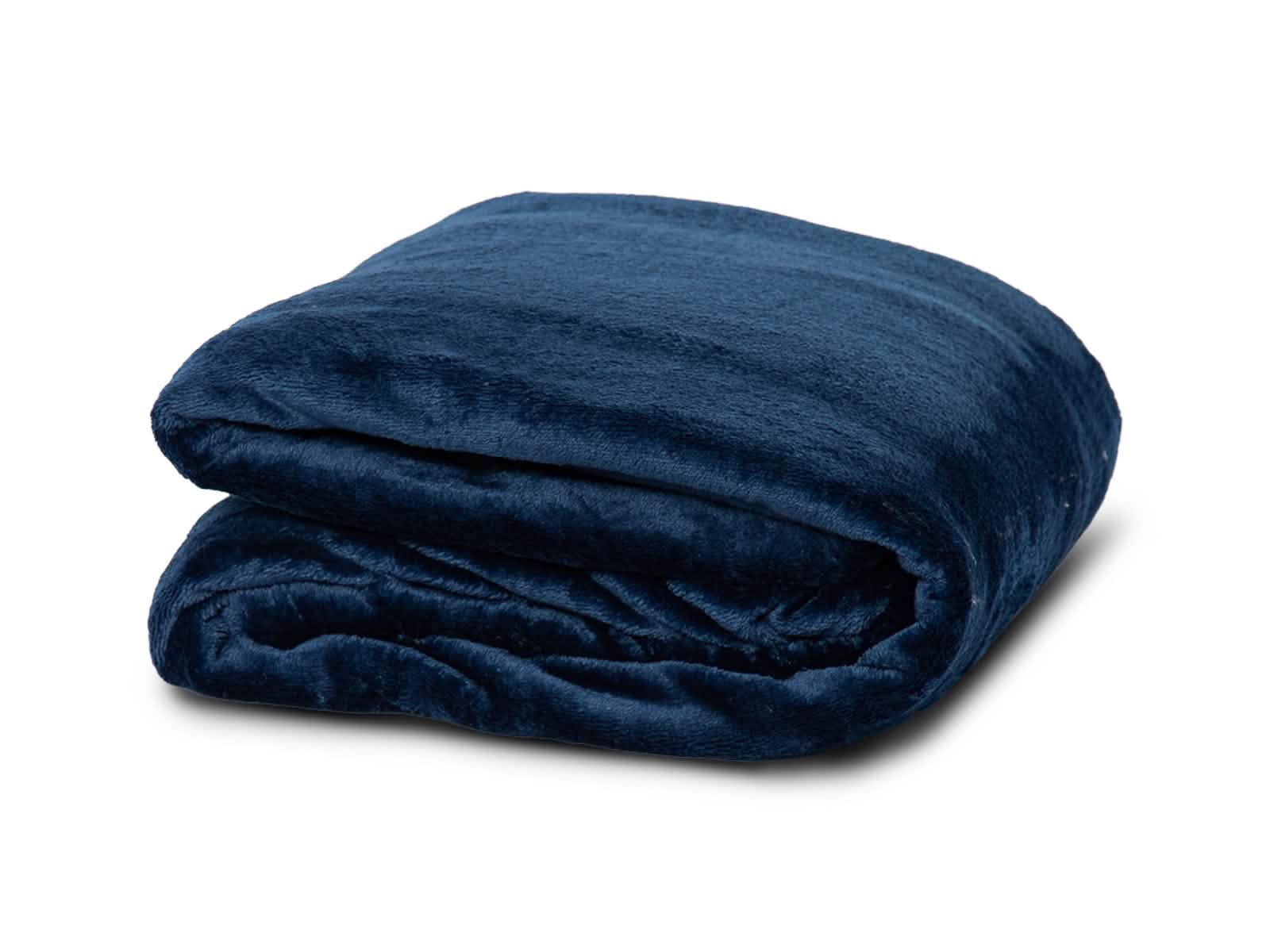 Cobija Glam Microfleece Queen #Color_Navy
