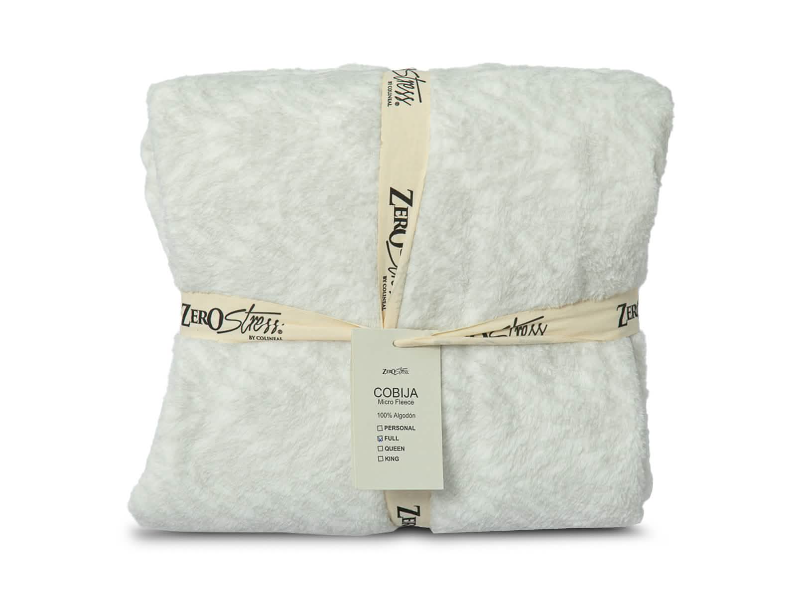 Cobija Glam Microfleece Full #Color_WhiteSmoke