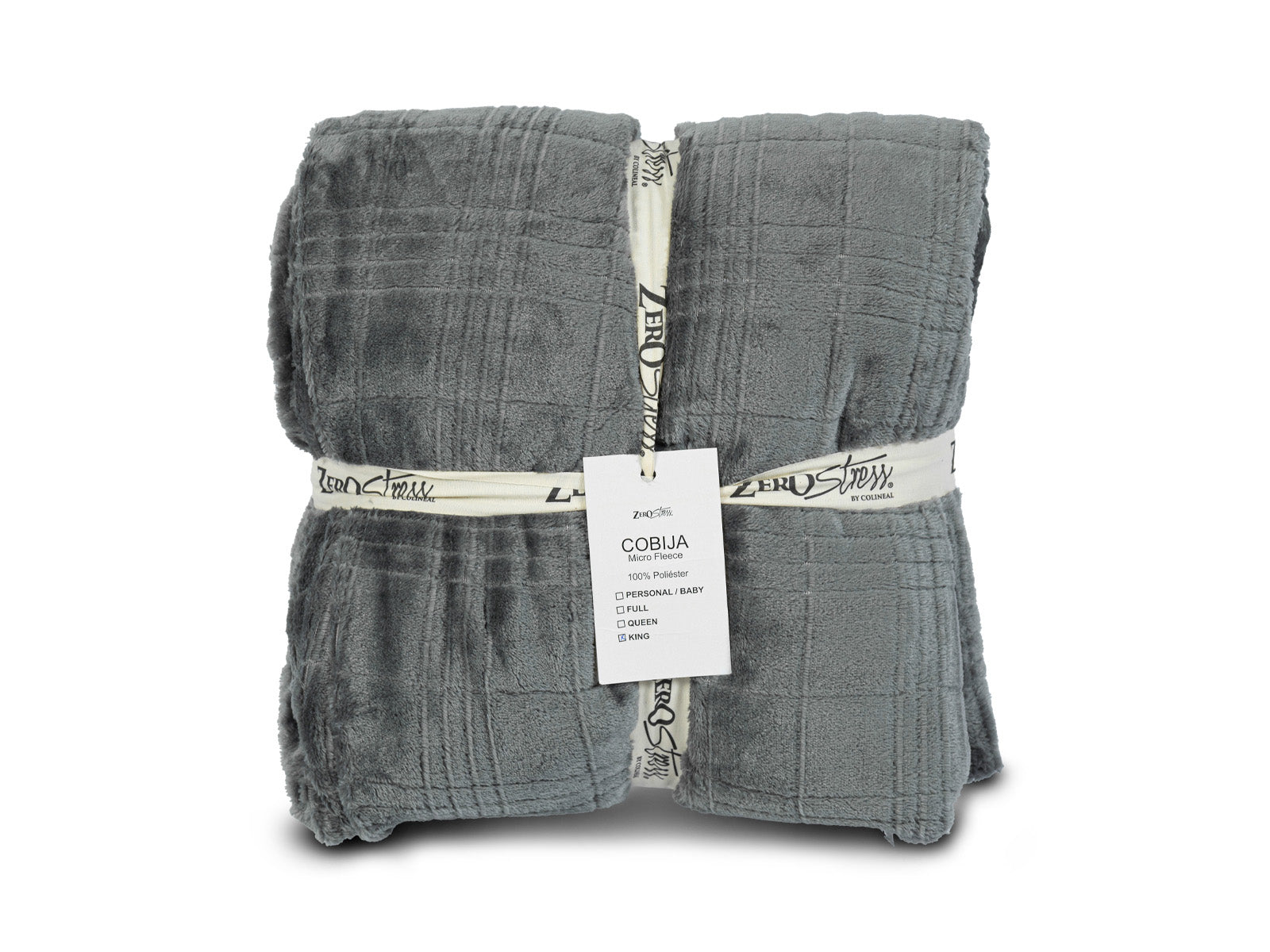 Cobija Glam Microfleece King #Color_LightGrey