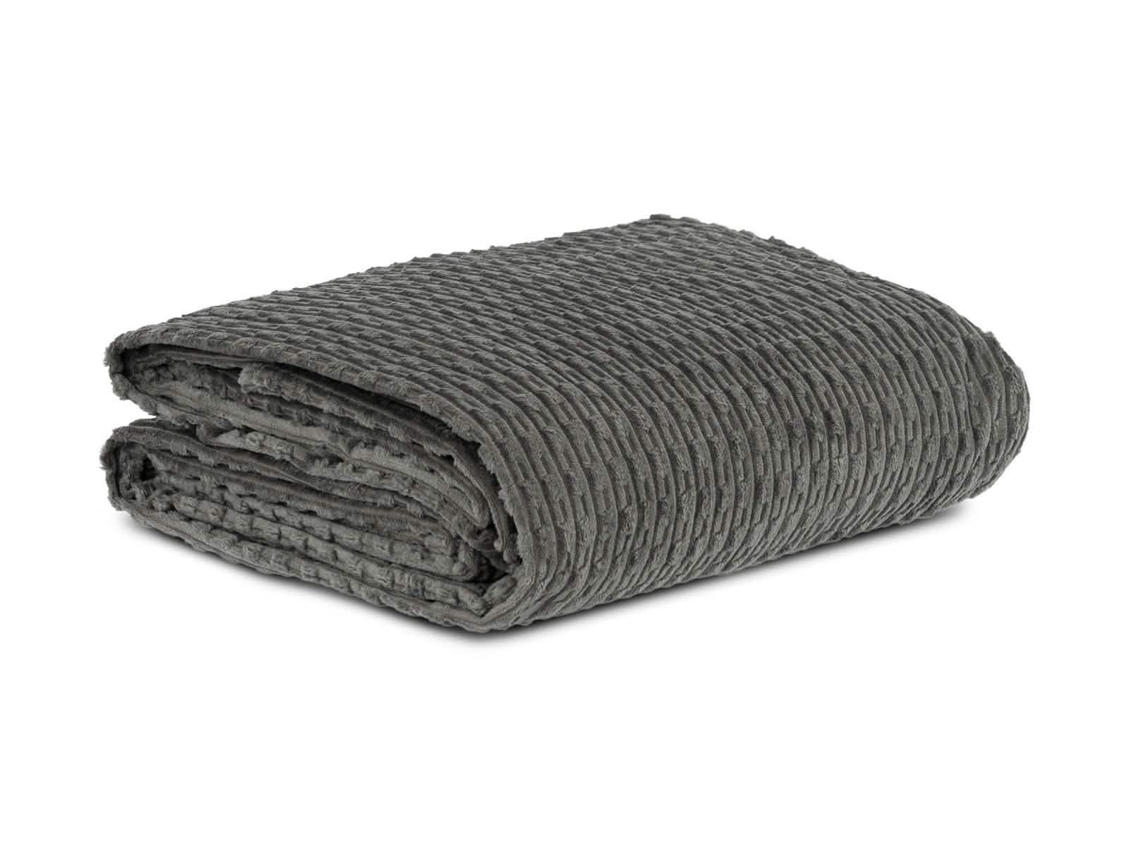 Cobija Glam Microfleece King #Color_Stripped Gray
