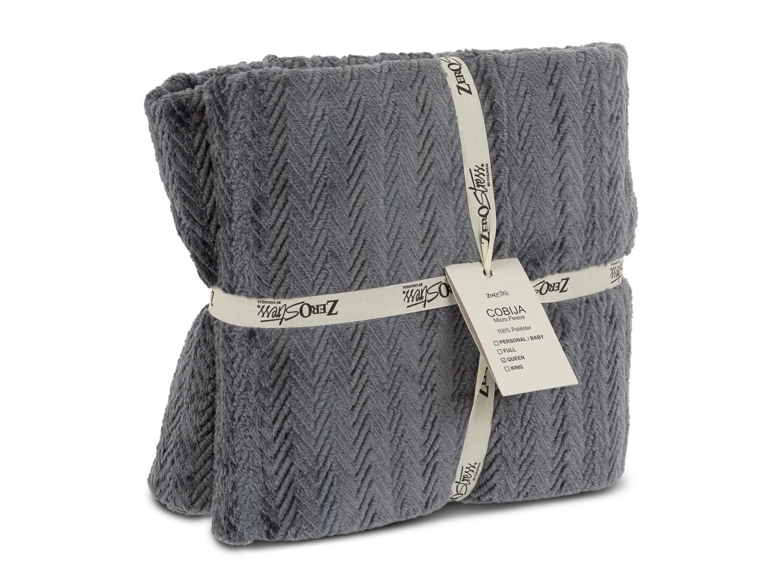 Cobija Glam Microfleece King #Color_SteelBlue