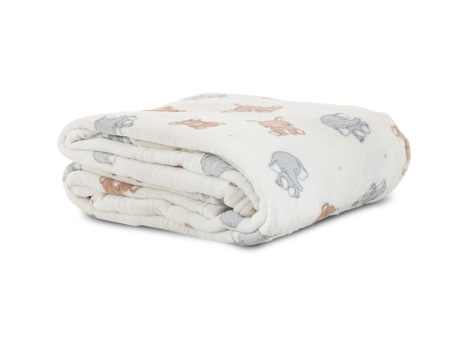 Cobija Glam Microfleece Baby #Color_WhiteElefants