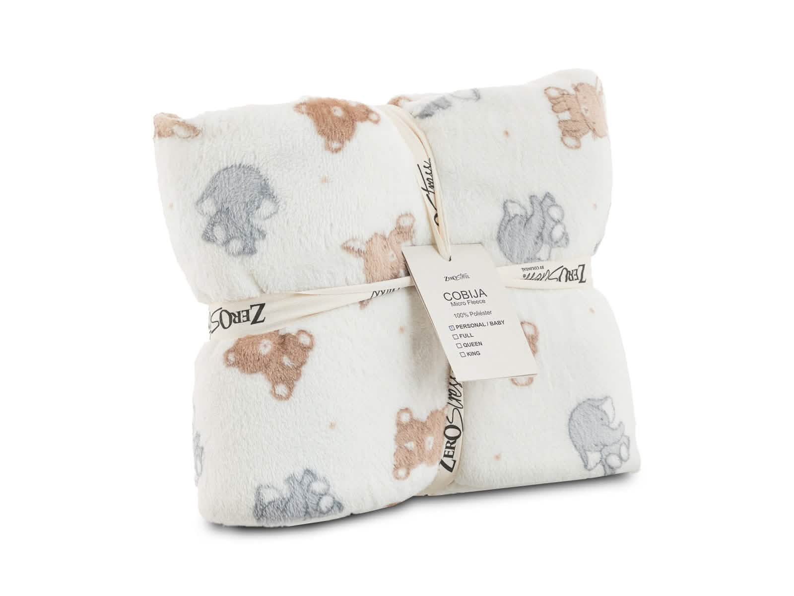 Cobija Glam Microfleece Baby #Color_WhiteElefants