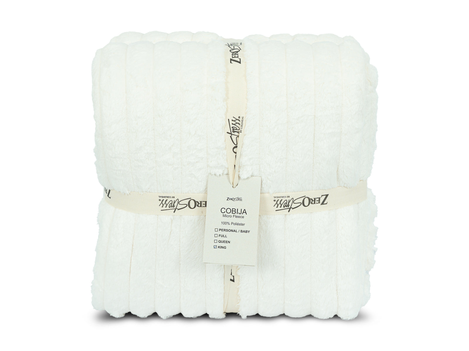 Cobija Glam Microfleece King #Color_WhiteBone