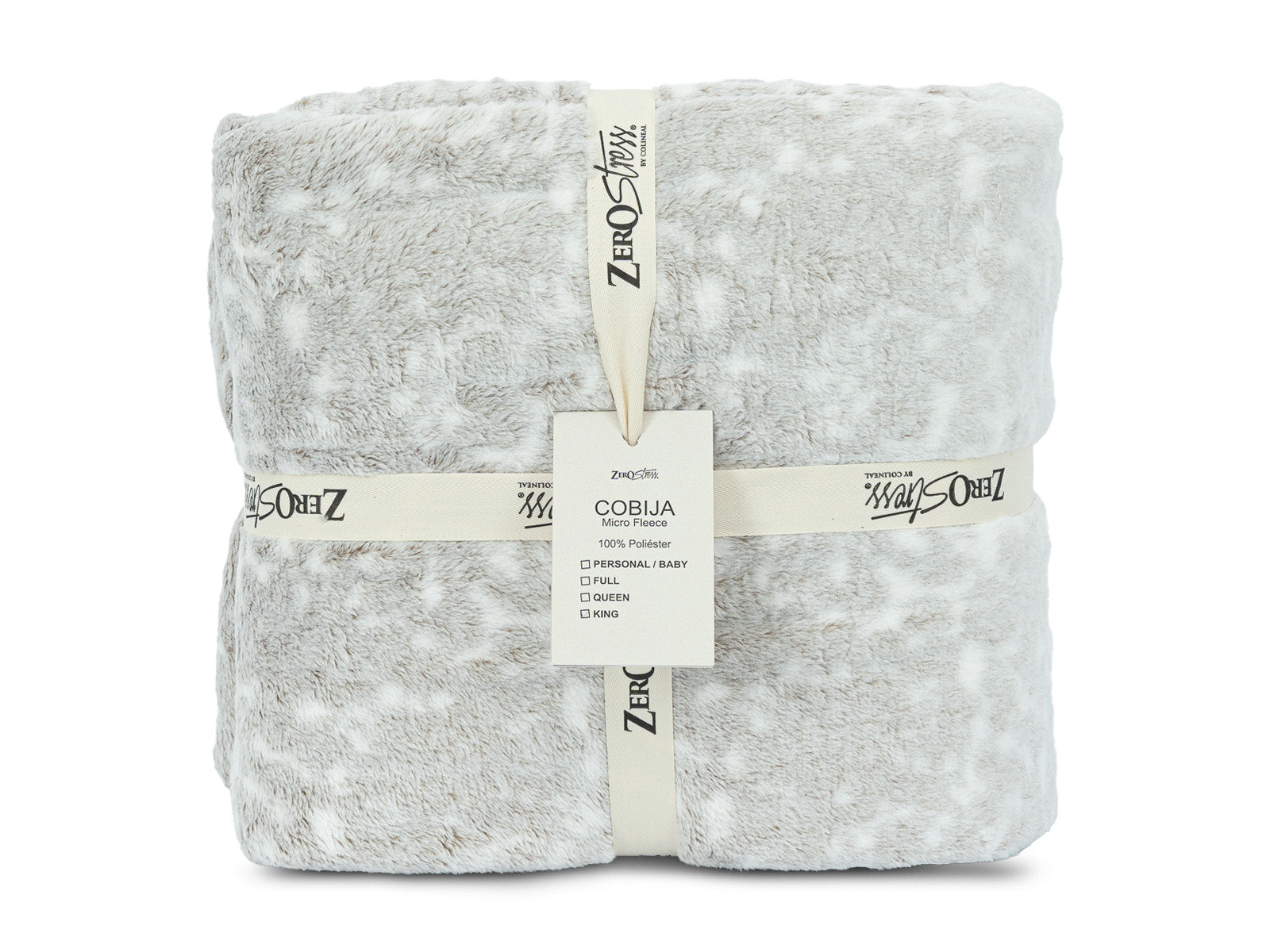 Cobija Glam Microfleece King #Color_Tan