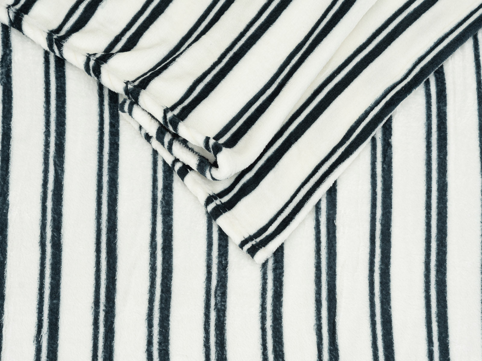 Cobija Glam Microfleece Queen #Color_WhiteBlackStripes