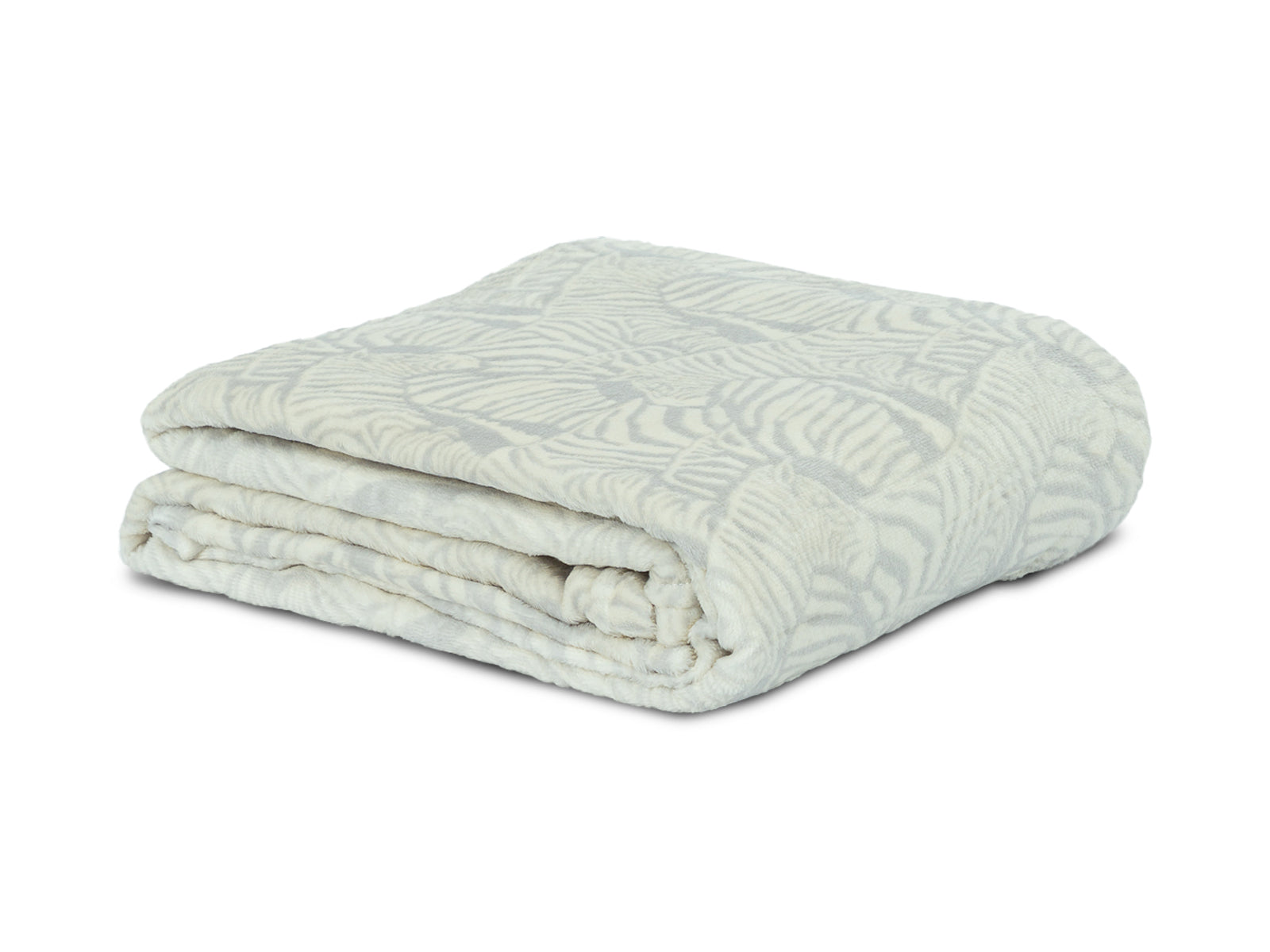 Cobija Microfleece Trenza #Color_GrayWhiteZebra