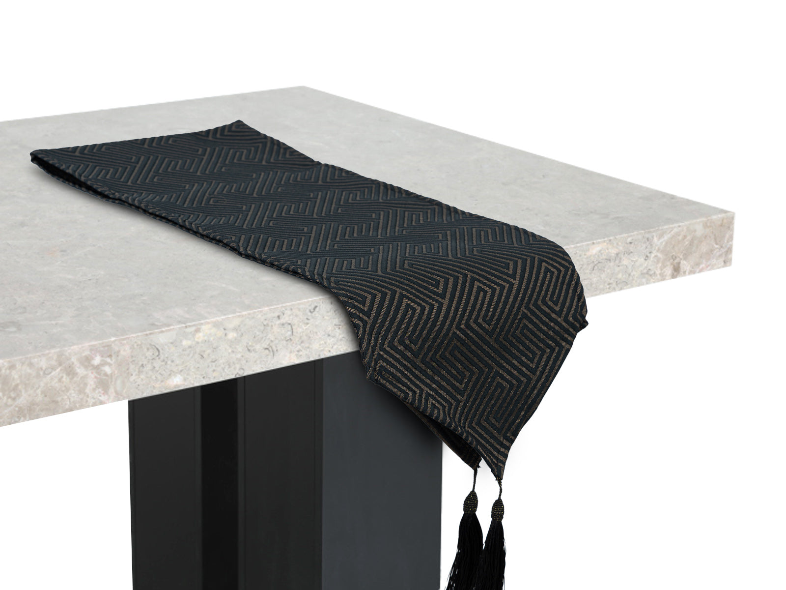 Camino De Mesa Luxury Negro