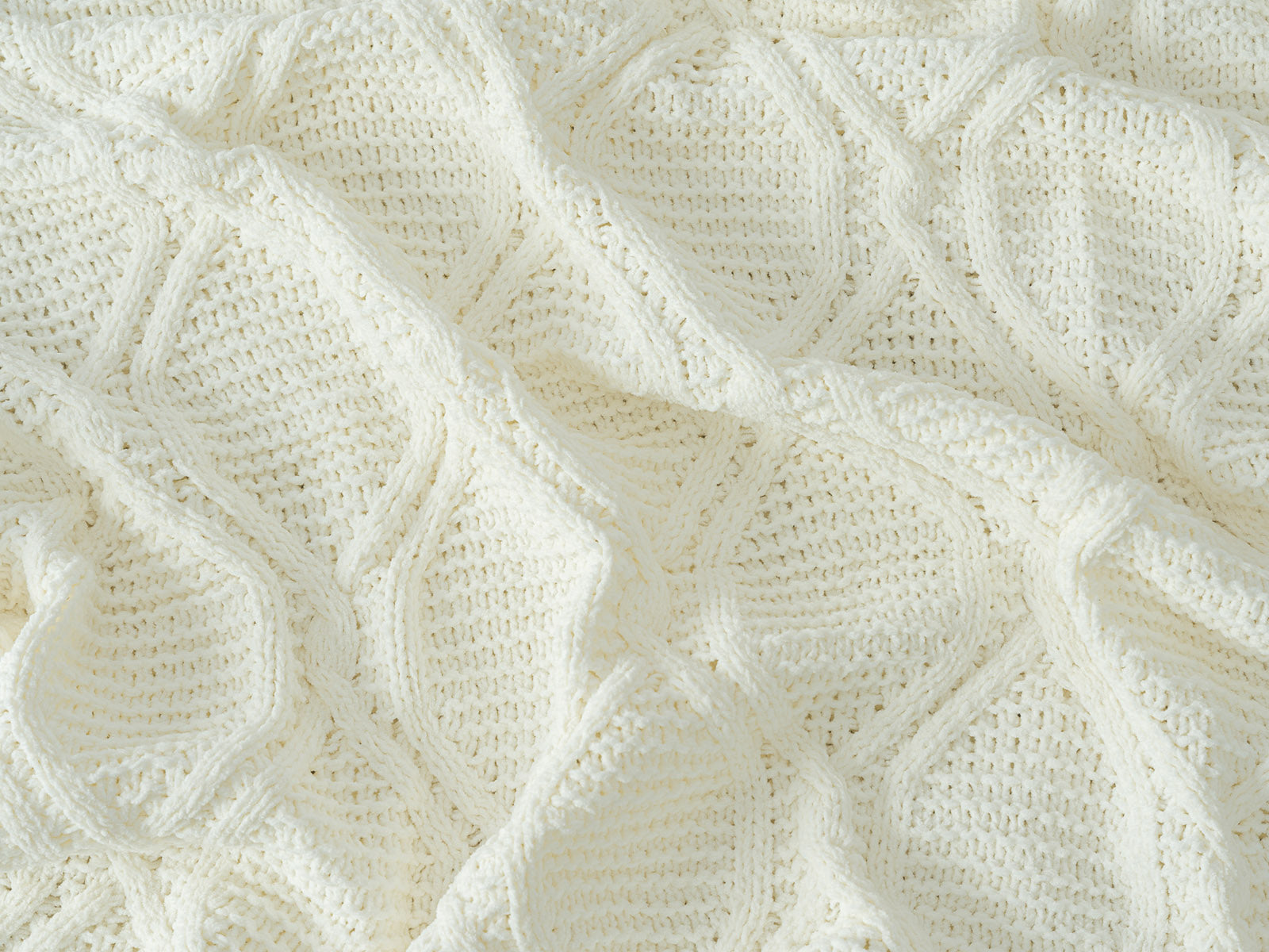 Manta Decorativa Elsa Chenille #Color_Blanco