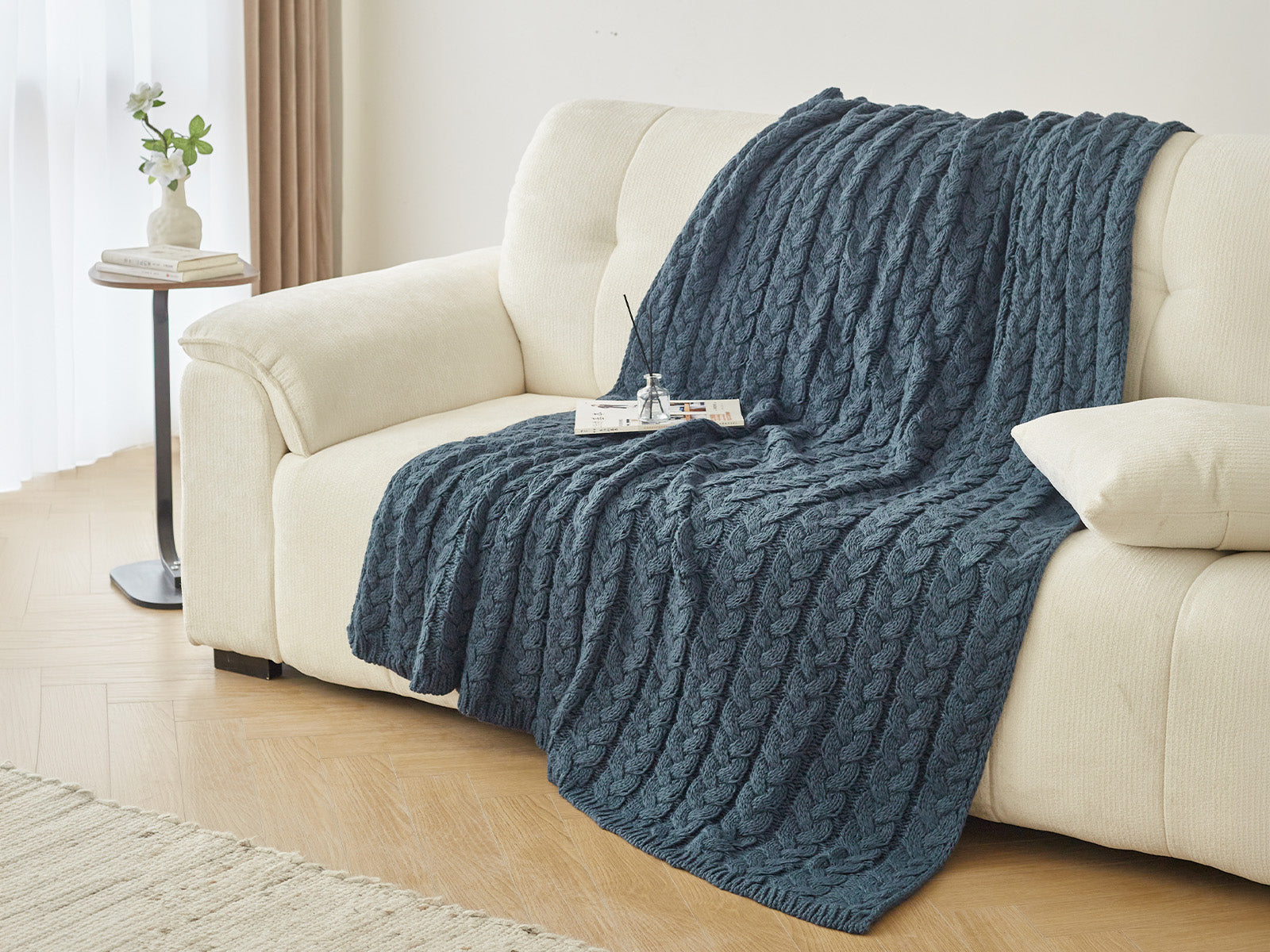 Manta Decorativa Mia Acrilan #Color_Azul