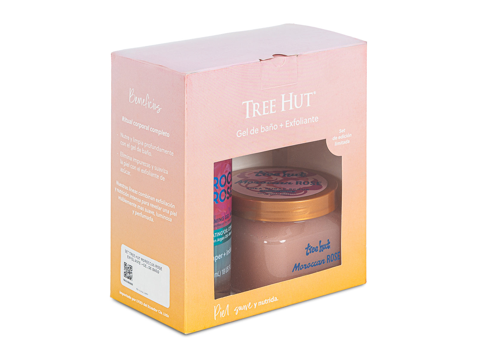 Set Moroccan Rose Exfoliante + Gel de Baño Tree Hut