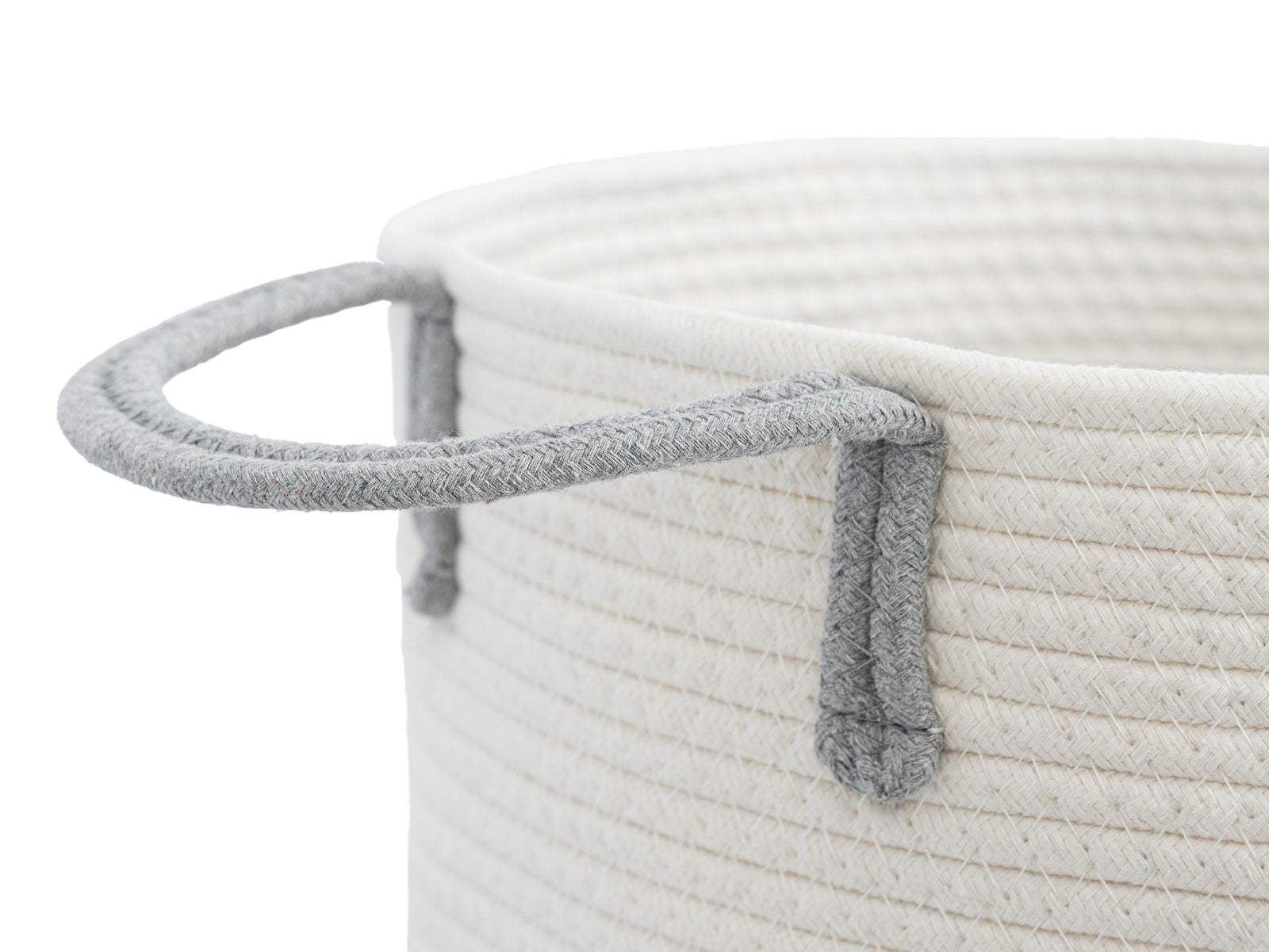 Cesto Decorativo Woody Gris Blanco