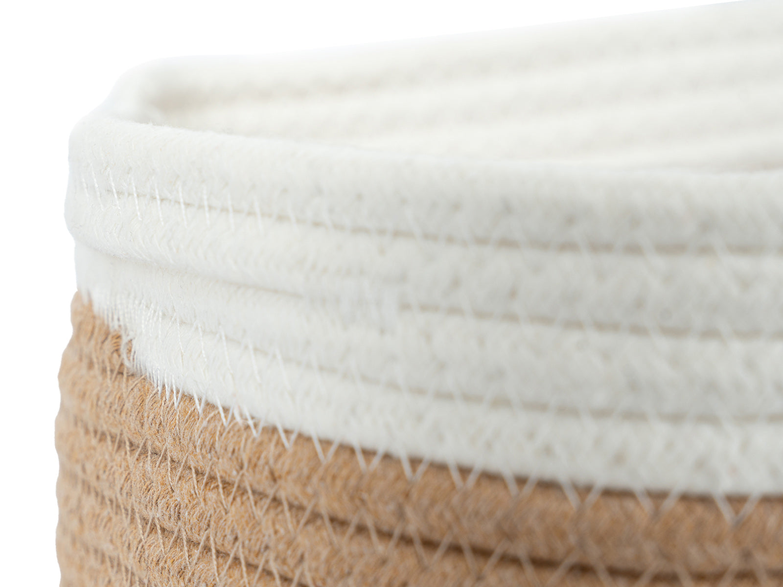 Cesto Decorativo Woody Natural Blanco