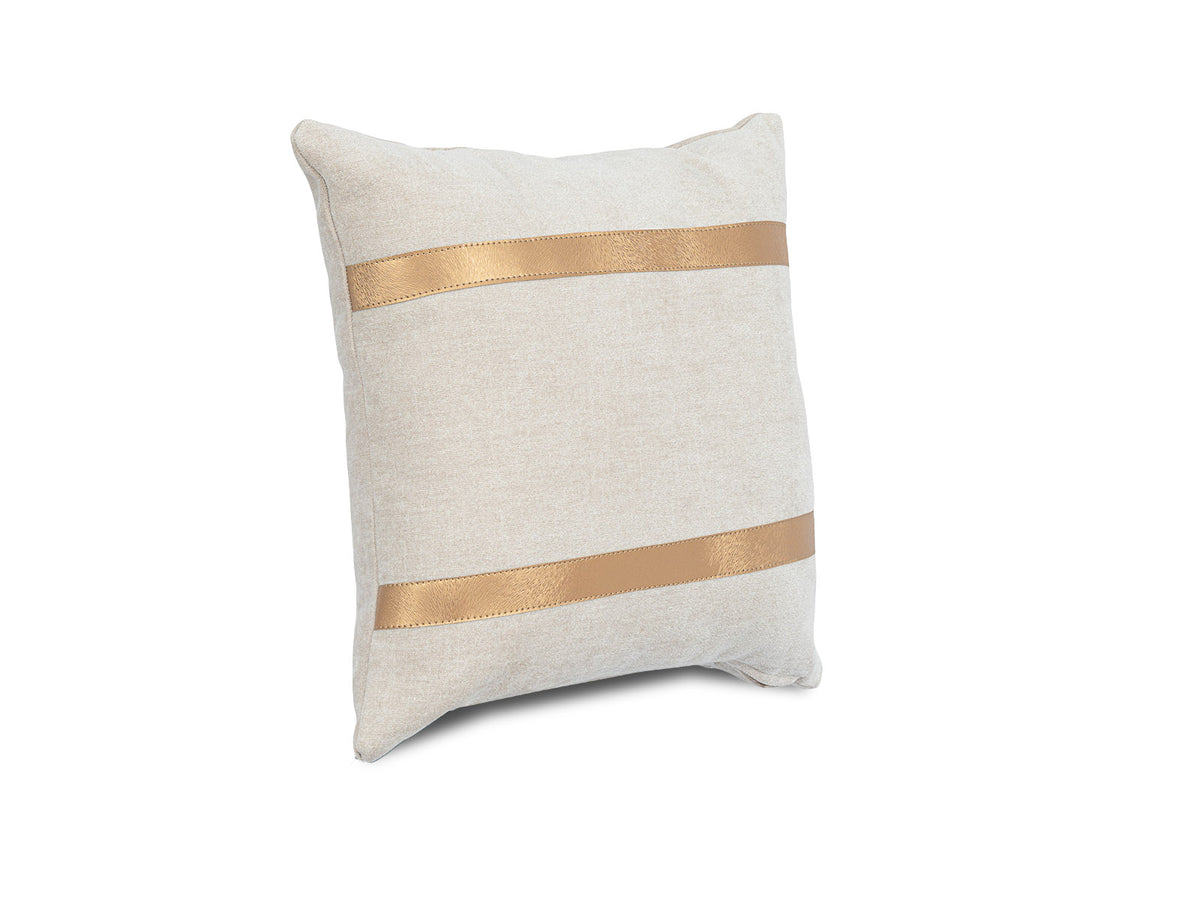 Cojin Navidad Gold Line Beige Cuadrado Pequeño