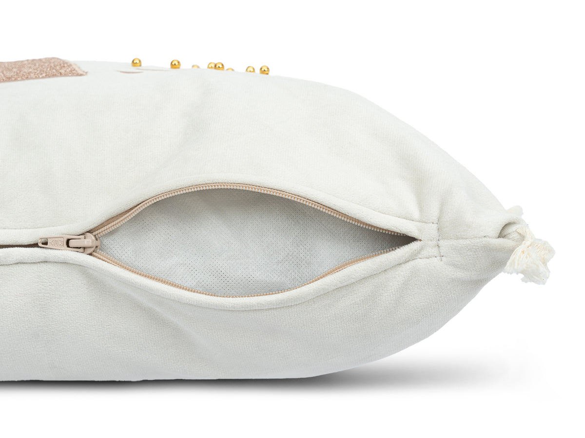 Cojin Navidad Gold Shine Crudo Lumbar