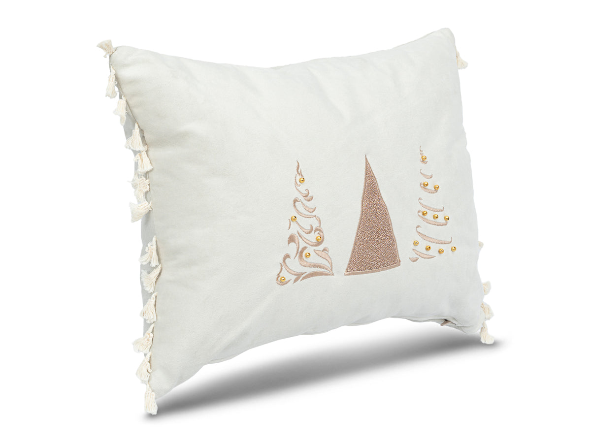 Cojin Navidad Gold Shine Crudo Lumbar