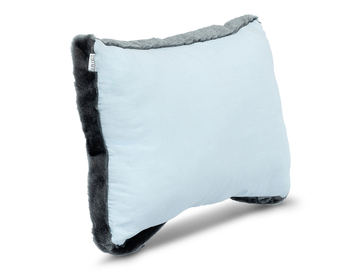 Cojin Navidad Winter Frost Celeste Lumbar
