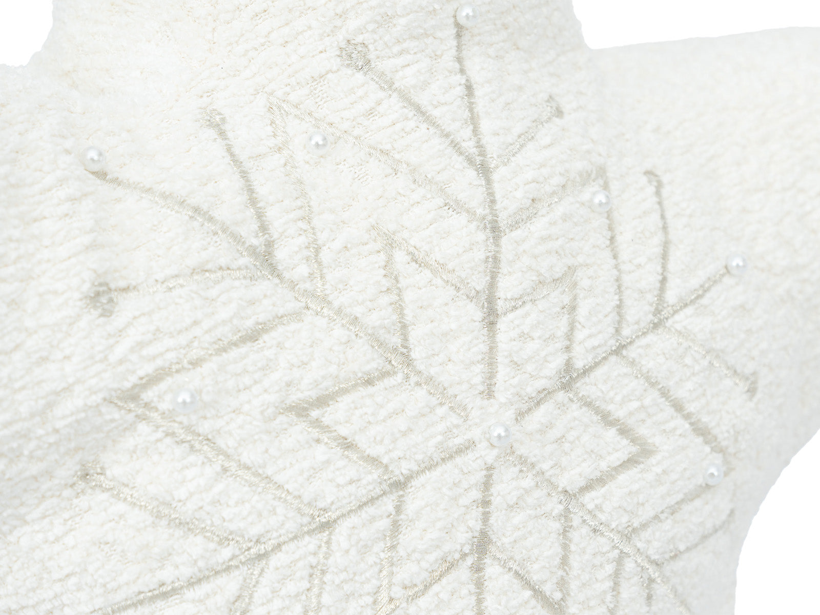 Cojin Navidad Winter Estrella Blanco Forma Pequeño