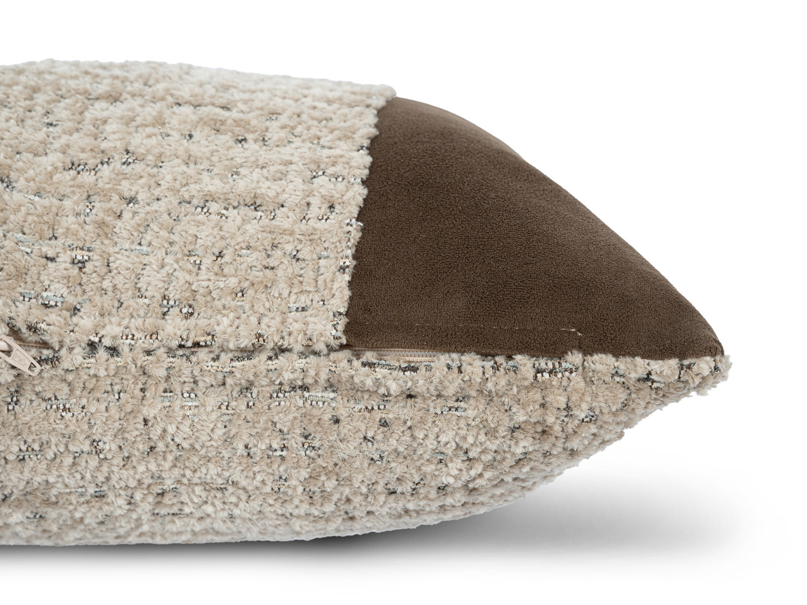 Cojin Pequeño Poliester Chocolate Beige