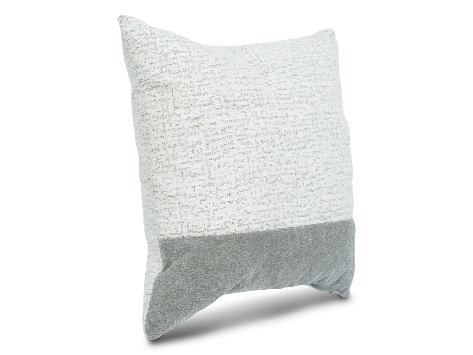 Cojin Cuadrado Poliester Luxury Blanco Gris