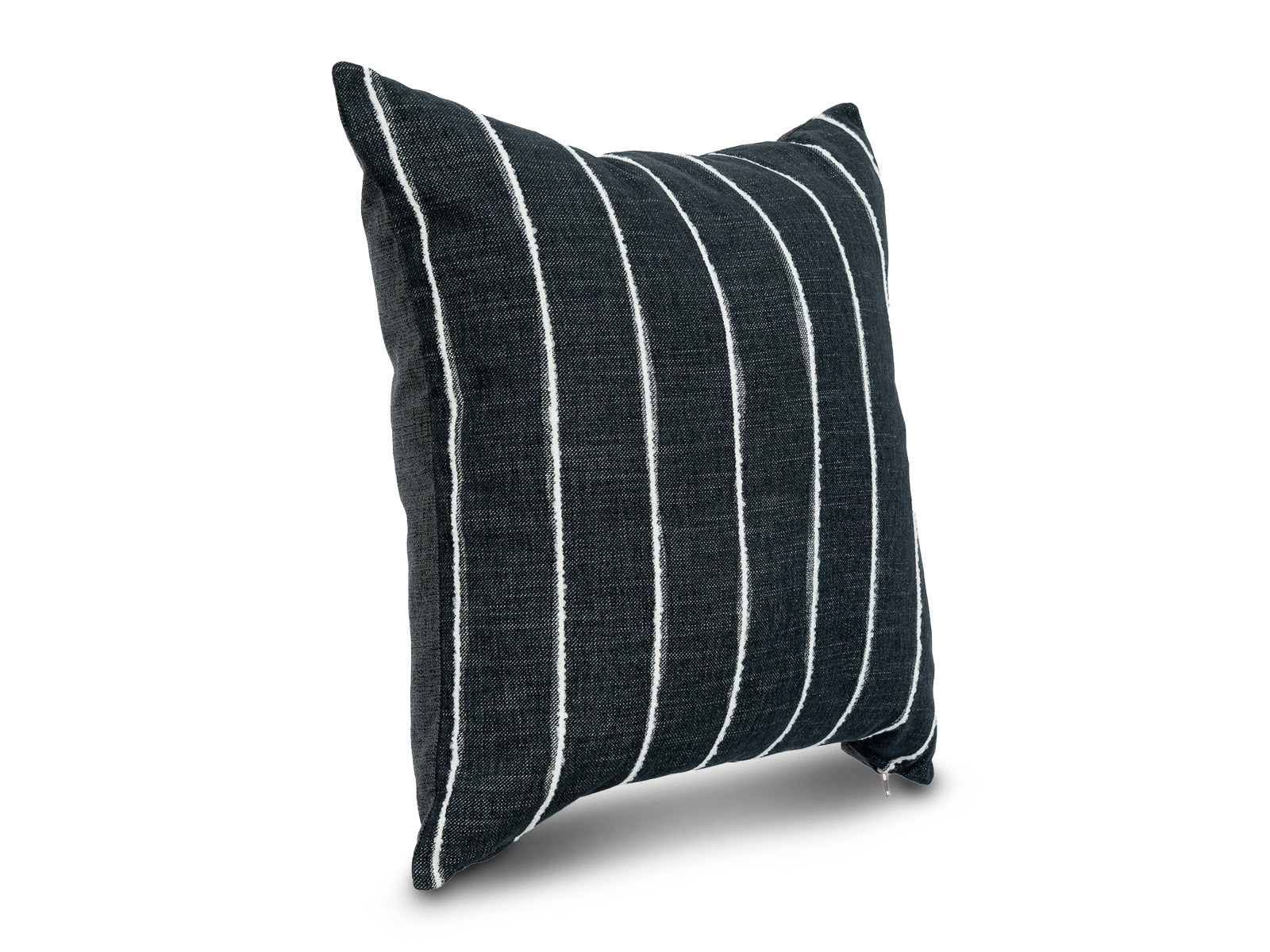 Cojin Cuadrado Poliester Luxury Negro Rayas
